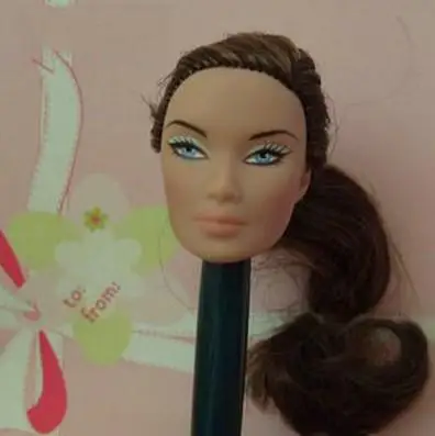 Крутая кукла голова костюм для 30 см женская кукла - Цвет: C Only the doll head