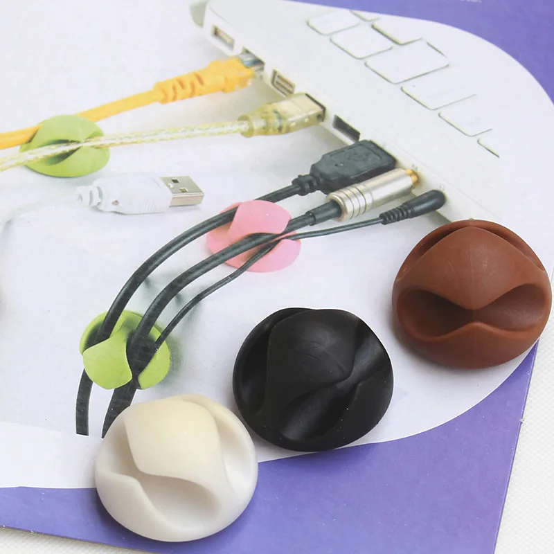 Устройство для намотки кабеля телефона с круглым зажимом Зажим Катушки защита