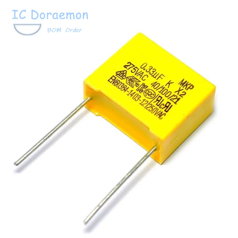 5 шт. полипропиленовый пленочный конденсатор с алюминиевой крышкой 275VAC X2 0 01 мкФ 15