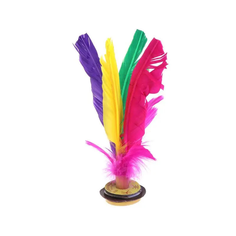 

6pcs Colorful Feathers Shuttlecock Chinese Jianzi Foot Sports Outdoor Toy Game CORF
