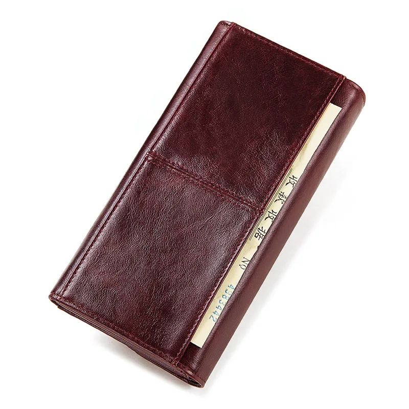 Женский кожаный кошелек с Rfid-защитой удобный Дамский бумажник на защелке клатч