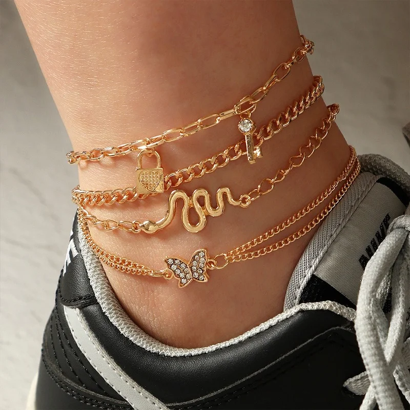 

Juno butterfly ankle bracelet accessories for women bracelet chain bts jewellery bangles jewelry accessories bracelets for women