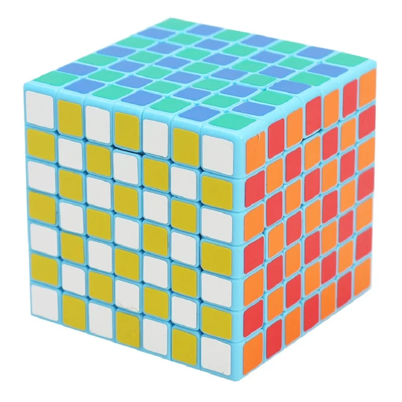 Shengshou 7x7 куб скоростной магический черный липкий пазл Cubo Magico для 7x7x7 липкая