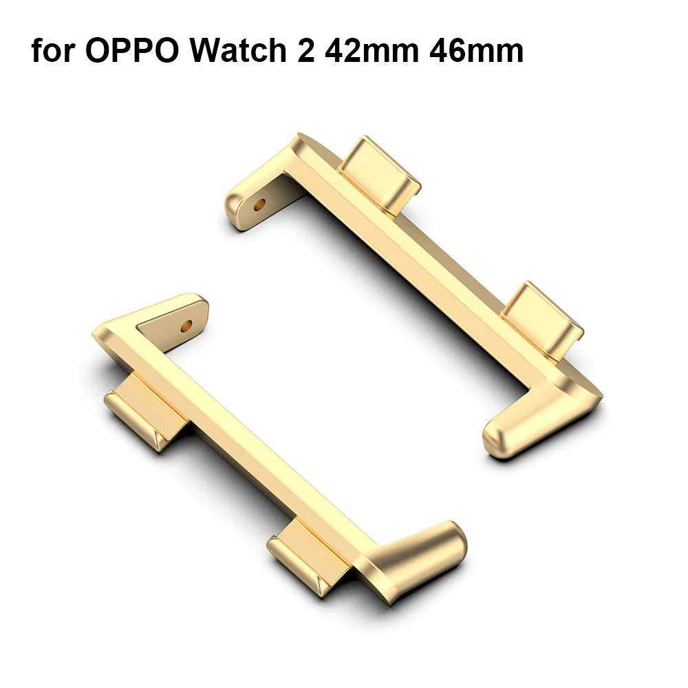 

Металлический Соединительный адаптер для часов Oppo watch 2 Bands 42 мм 46 мм, соединитель из нержавеющей стали, Сменные аксессуары для ремешка часов