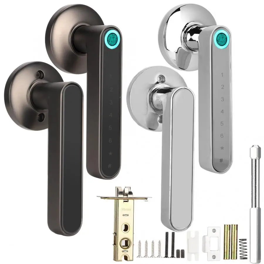 

Electronic Door Lock With Tuya APP Remotely / Biometric Fingerprint/Password/Bluetooth APP/Temporary Password