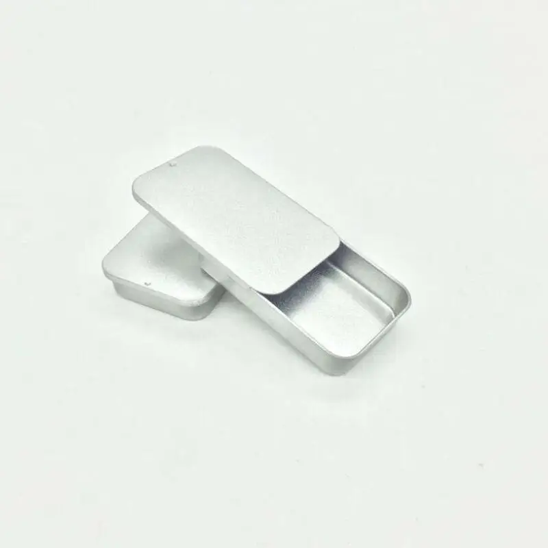 

Rectangular Medium Slide Cover Mint Tin Box Candy Storage Box Wedding Decoration Pill Cases portable container LX9142
