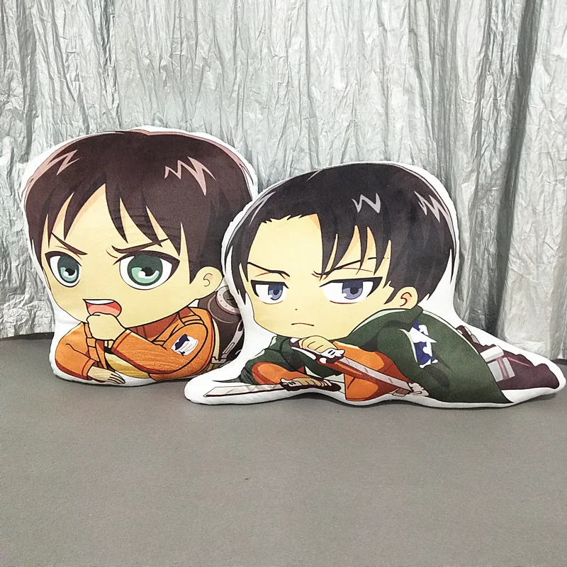 Аниме атака на Титанов версия Q плюшевая подушка диван Эрен/Микаса/Леви Манга