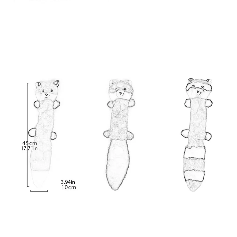 

Dog Toy Fox Raccoon Squirrel Raccoon Toy Dog Plush Teeth Vocal Toy Tooth Odor Zippy Paws Skinny Peltz Squeaky Plush