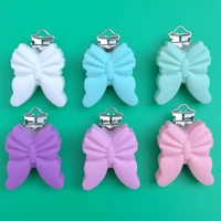 10pcs silicone baby teether dummy pacifier chain clips diy craft baby soother accessories adapters attachments holder clips