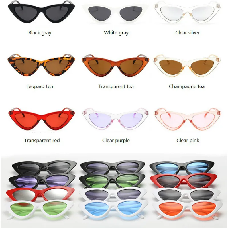 

Vintage Cateye Sunglasses 2020 Women Sexy Retro Small Cat Eye Sun Glasses Brand Designer Eyewear For Female Oculos De Sol
