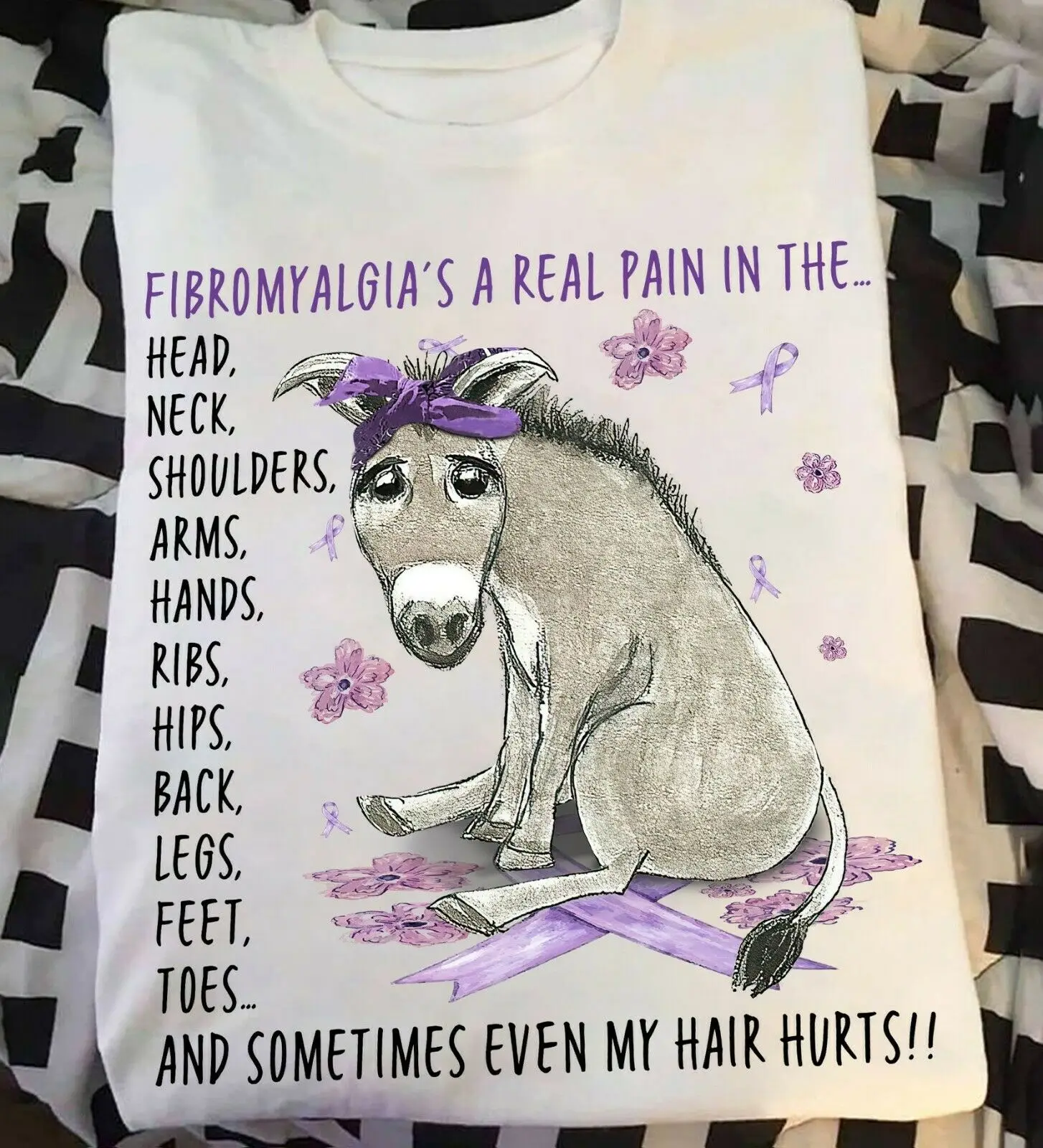 

Футболка Fibromyalgia S A Real Pain In весь корпус
