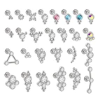 1 шт., кольцо для губ из титана и стали, 16 г