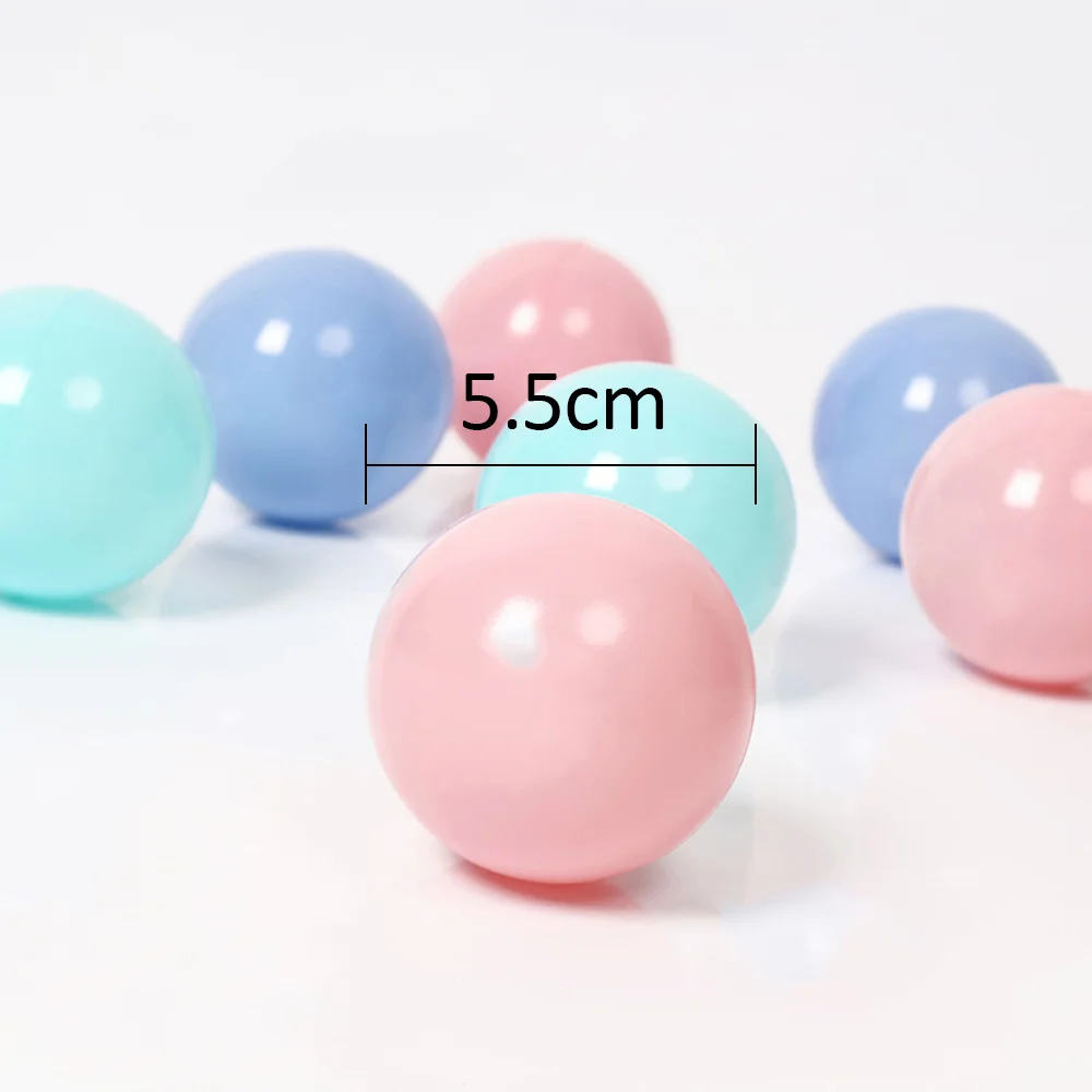 

200 Pcs/Lot Plastic Balls Eco-Friendly Colorful Ball Soft Kid Swim Pit Toy Outdoor Ball Water Pool Ocean Wave Ball Dia 5.5 cm
