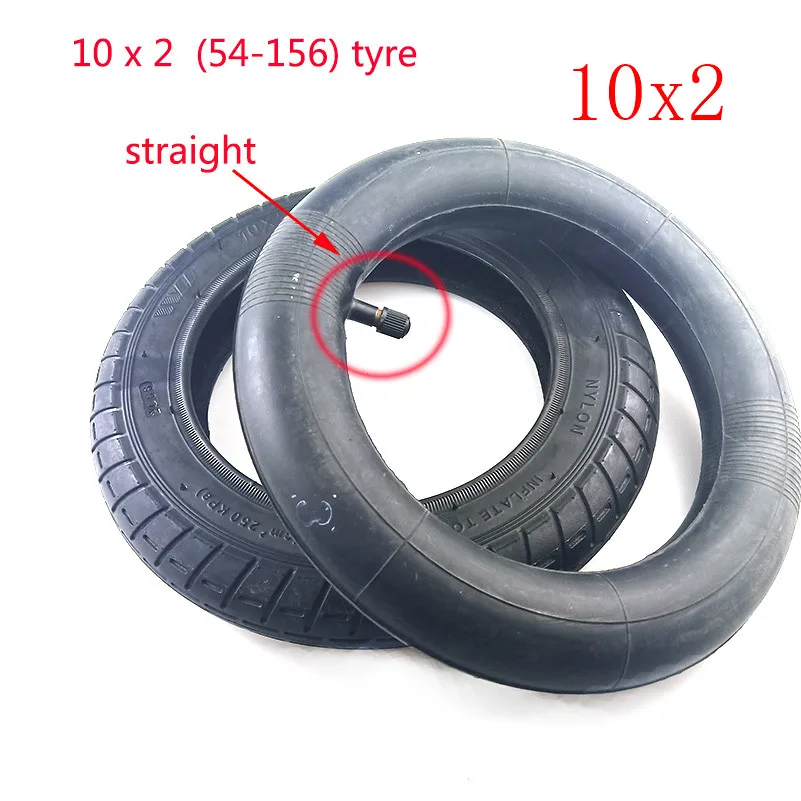 inner and outer tire Обновление 10 дюймов Xiaomi Mijia M365 электрический скутер шины 10x2 надувание колеса шины с внутренней трубкой 10*2(54-156) пневматические шины - Цвет: inner and outer tire