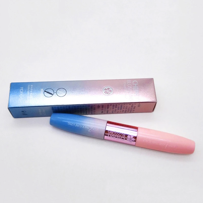 Тушь для ресниц двухсторонняя белая черная 3D волокно водостойкая густые ресницы