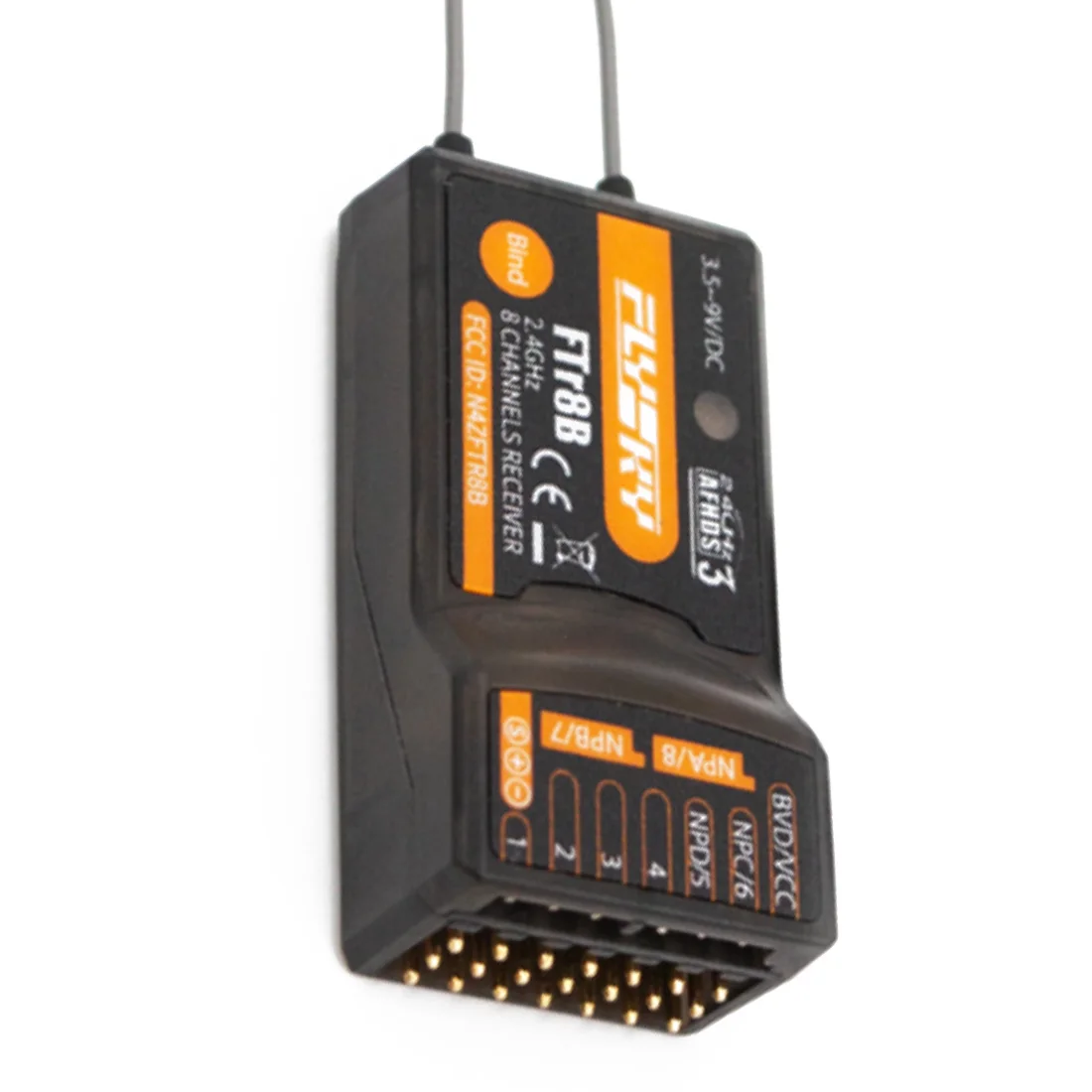 FLYSKY FTr8B AFHDS3 2,4G 8CH PWM/PPM/i.BUS Out/S.BUS двойной антенный приемник для PL18 NB4 NB4 Lite самолета вертолета транспортного средства