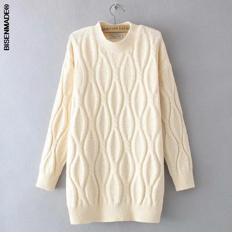 

2021 Autumn Winter Sweater Women Clothes Plus Size&Curve Jumper Simple Casual Argyle Twist Female Knitted Pullovers