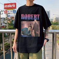 robert pattinson standing meme t shirt for men funny tshirt harajuku cotton summer rob tshirts short sleeved fashion t shirt