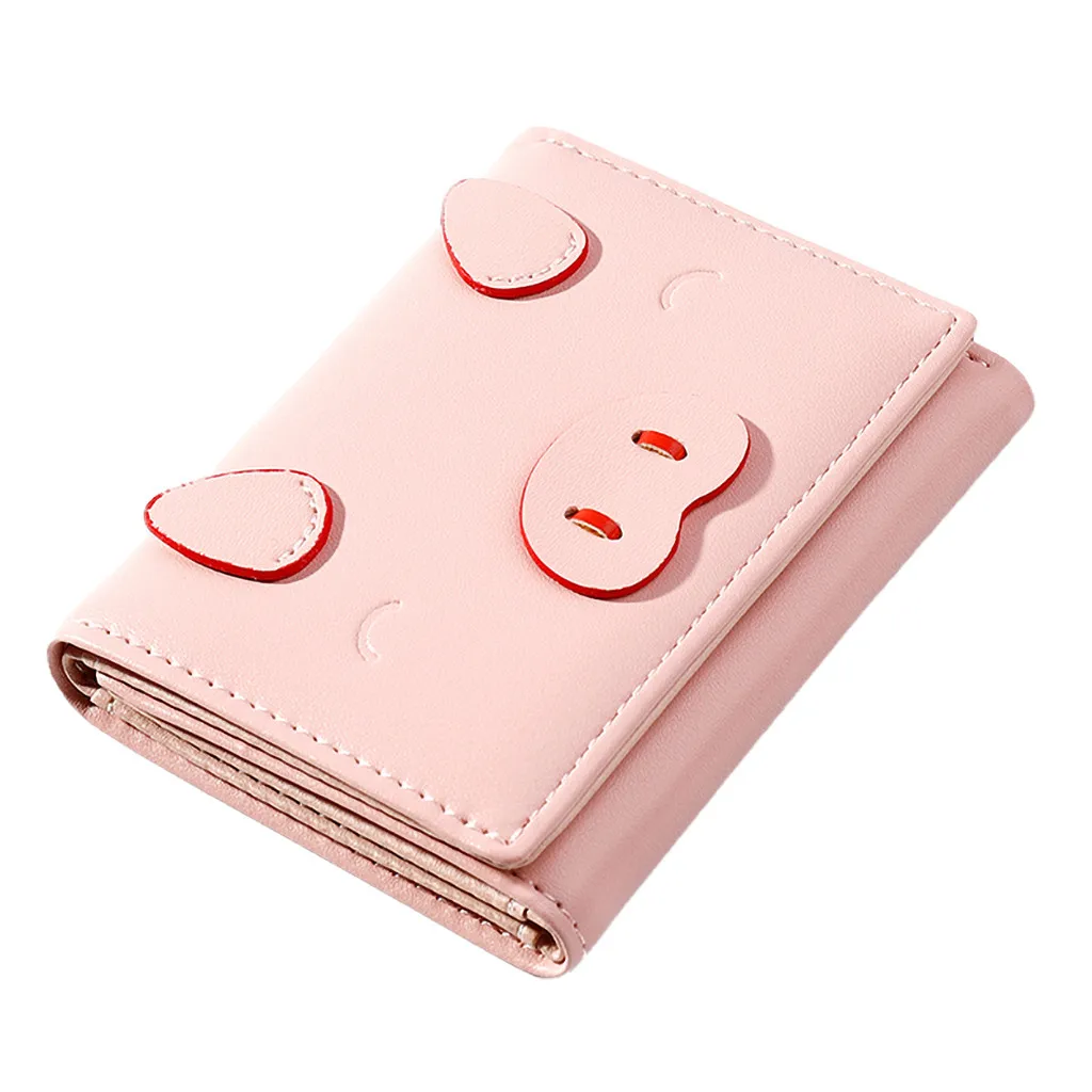 Женские короткие кошельки стильная простота милые из мягкой кожи Маленькая