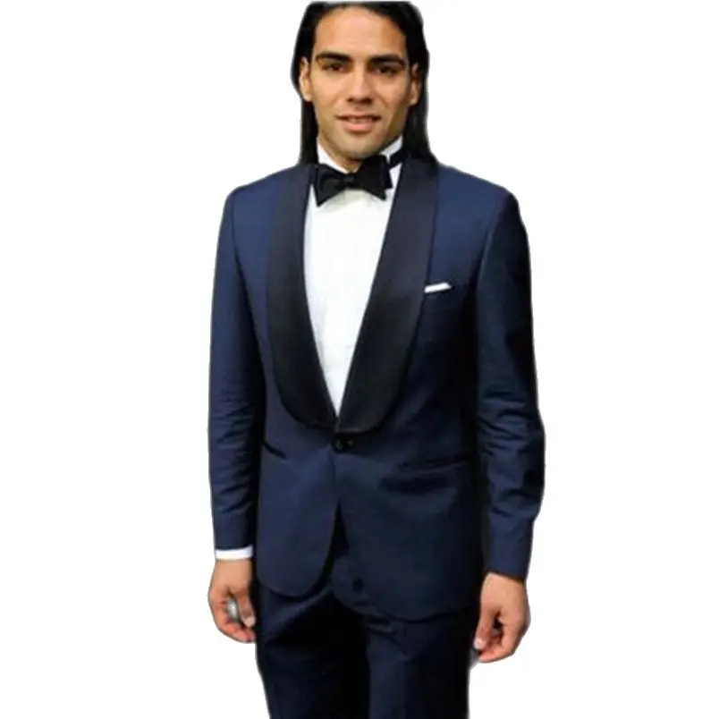 

Latest Coat Pant Design Navy Blue Men Suit Slim Fit Formal Man Prom Party Suit Groom Blazer Wedding Suits Tuxedo (jacket+pant)