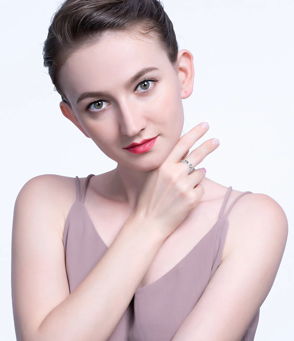 ORSA JEWELS 925 пробы серебряные кольца для женщин в форме симпатичной Звезды Полые Кольца Юбилей обручальное кольцо девушка ювелирные изделия подарок OSR103