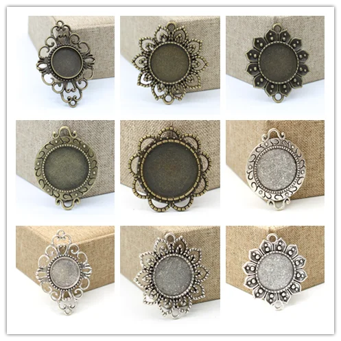 Основа подвески цепочка для свитера металлическая подвеска с двойным отверстием