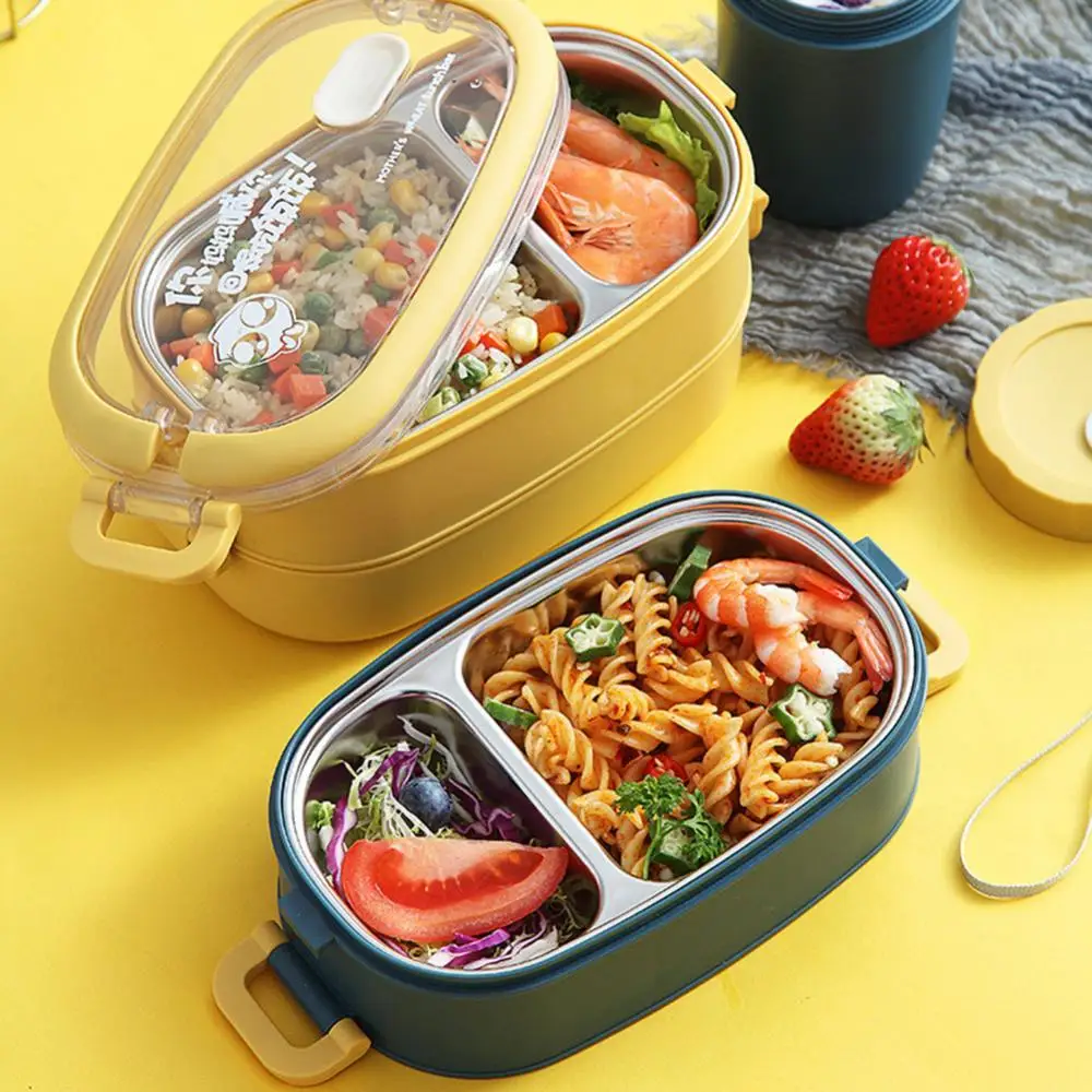 

70% Dropshipping!!1/2-Tiers Portable Lunch Box Sealed Bento Picnic Large Capacity Food Container