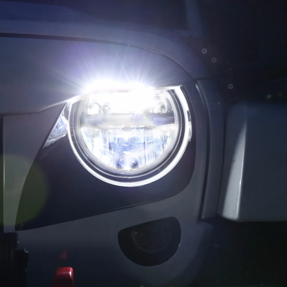 7-дюймовый светодиодный налобный фонарь для Land Rover Defender 90/110 7 &quotпроектор Замена Jeep