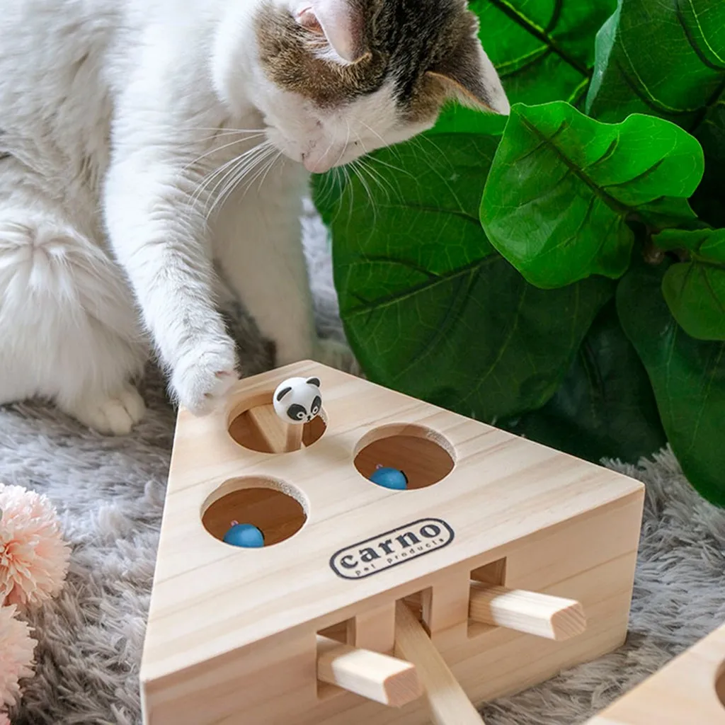 Игрушка для кошек охоты Чейз мышь твердый деревянный интерактивный лабиринт