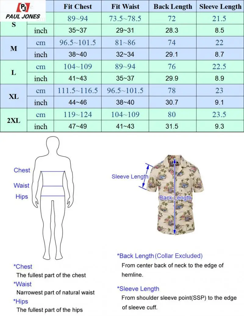 Мужская Повседневная рубашка с цветочным принтом PAUL JONES 98% хлопок летняя пляжная