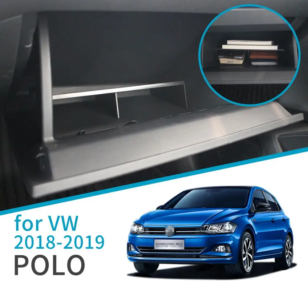 

ZUNDUO Car Glove Box Storage box for VW Polo 2018 - 2021 Accessorie Console Tidying Box Central Co-pilot Storage Box Partition