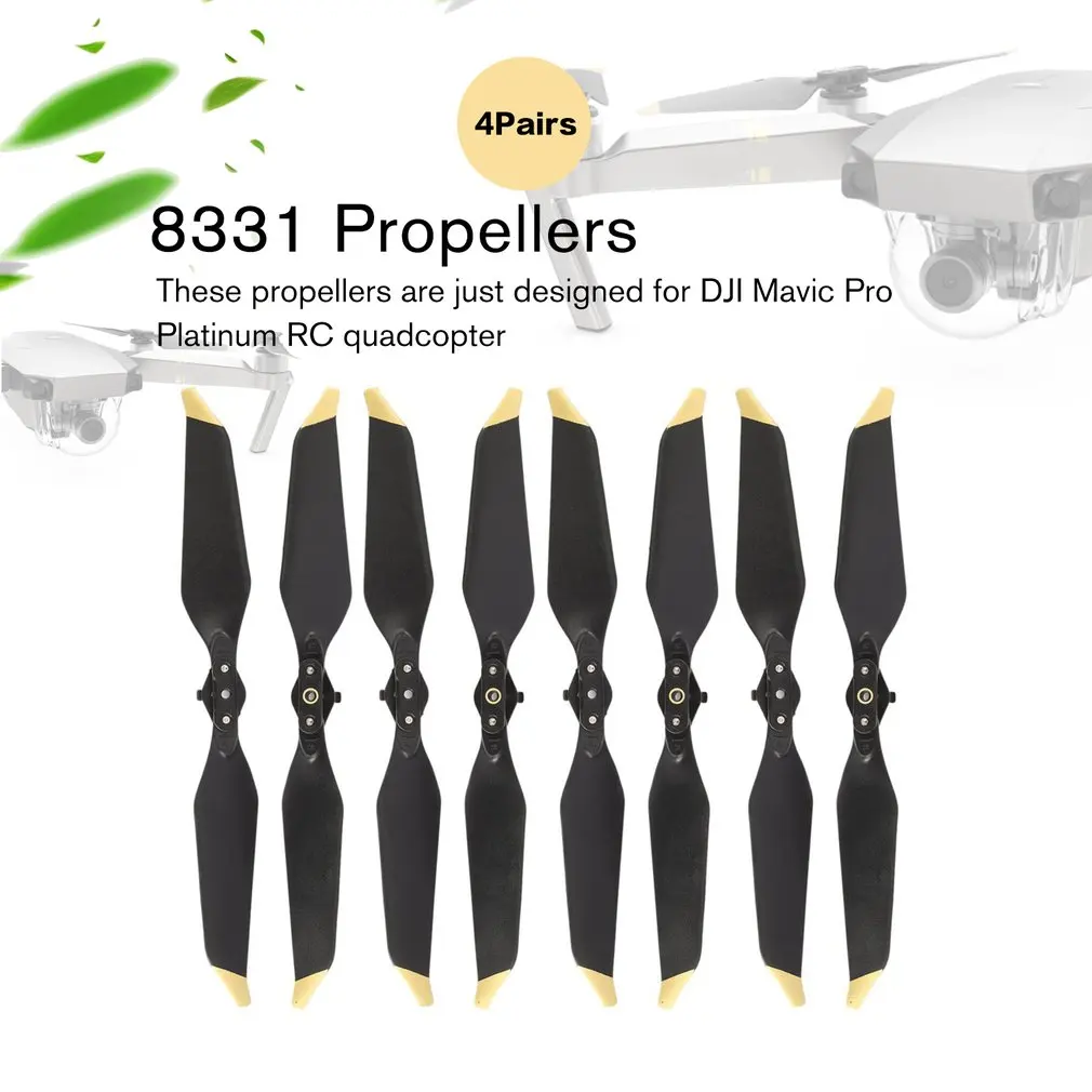 2/4 пары сменных 8331 низкая Шум пропеллеры для DJI MAVIC PRO Platinum Дрон запасные Запчасти