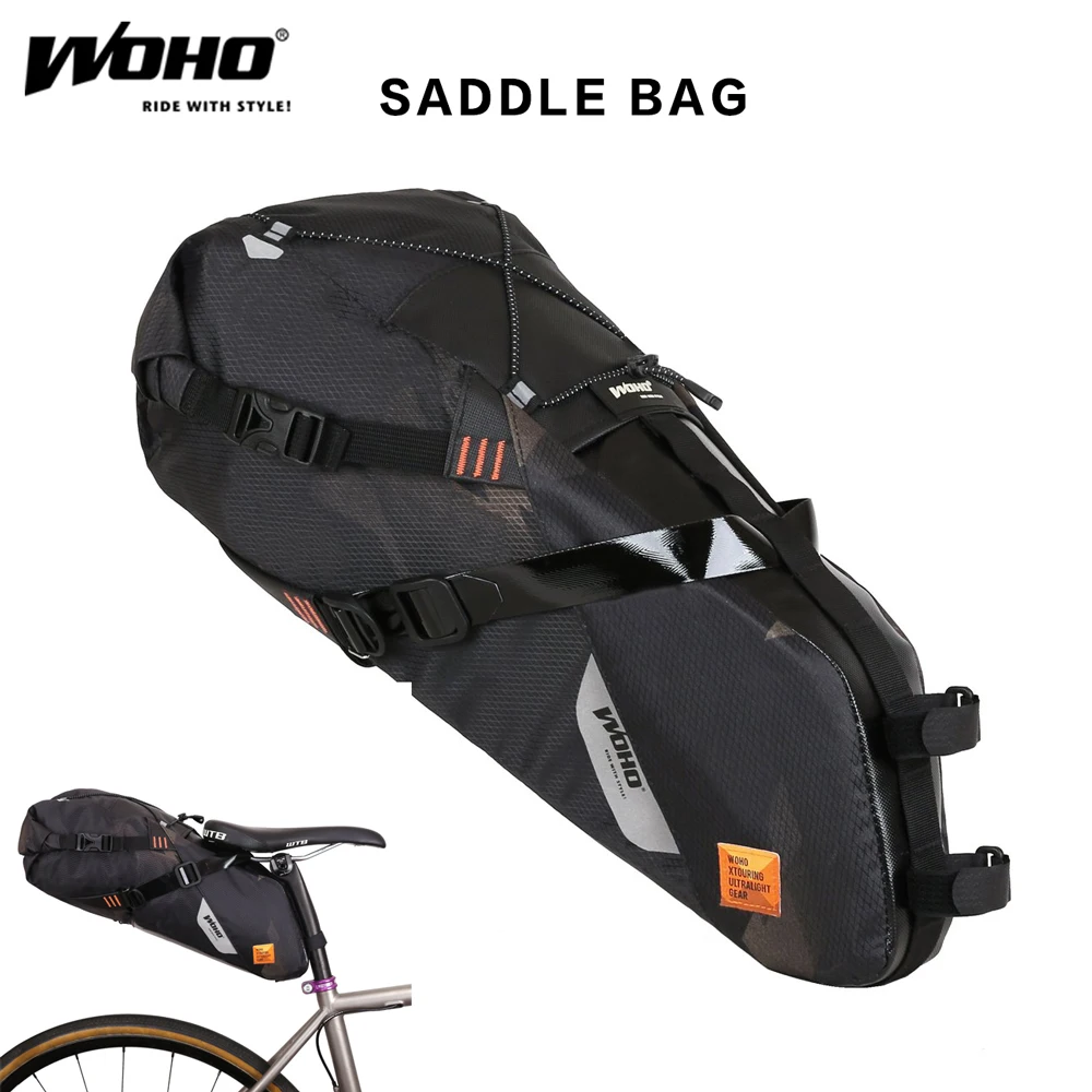 WOHO "XTOURING" ULTRALIGHT SADDLE BAG DRY - S / M, Cycling Bicycle Bag for MTB ROAD