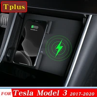 Model3 Car Phone Wireless Fast Charging Charger For Tesla Model Accessories For iPhone Samsung S20 Huawei Xiaomi