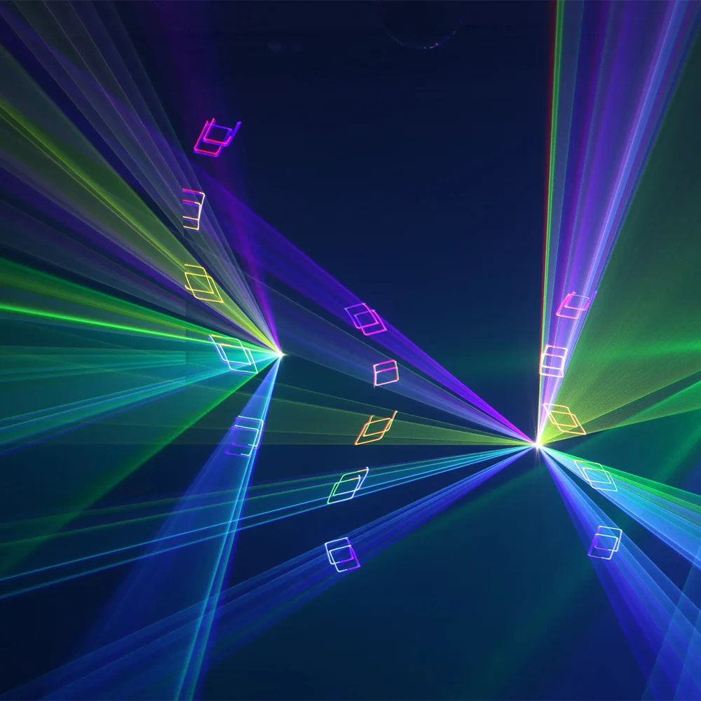 Бесплатная доставка RGB ILDA порт 5 Вт лазерный луч проектор со сценическим эффектом