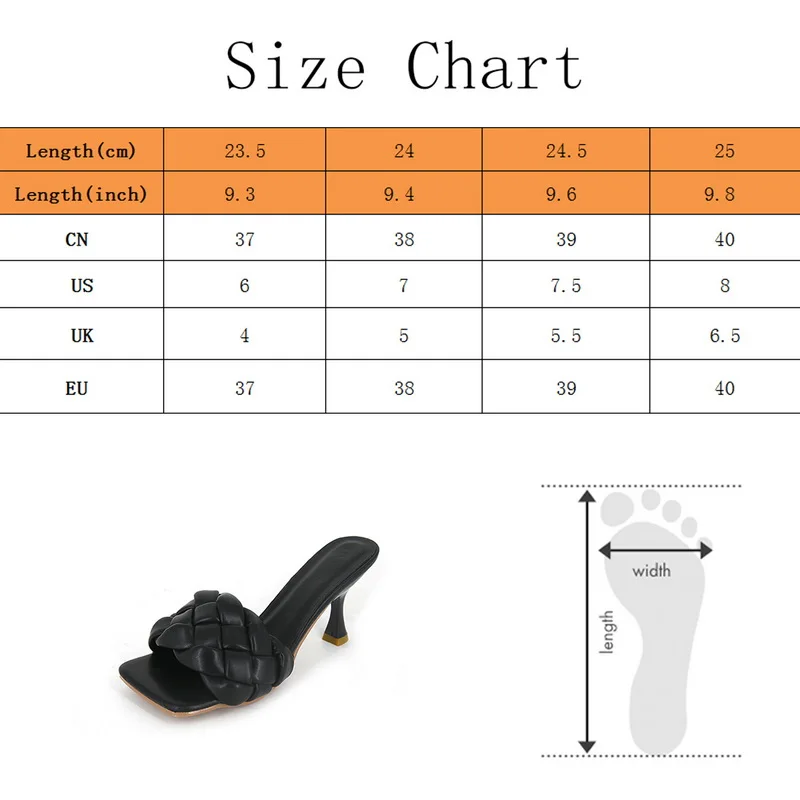 

Luxury Slides Women 5cm High Heels Mules Fetish Pumps Individual Weave Leisure Khaki Office Ladies Prom Slippers Women's Shoes