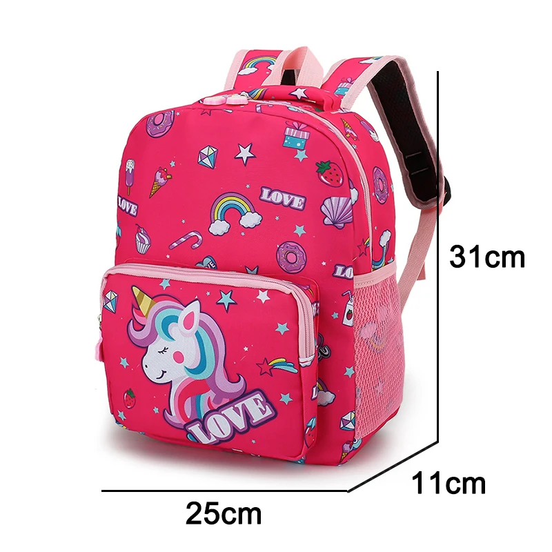 Cartoon Children School Bags for Girls Student Backpacks Unicorn Cute Kindergarten Toddler Backpack Kids Bookbag Small Bags