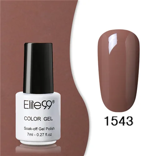 1543 Elite99 Гель-лак набор все для маникюра Полупостоянный Vernis верхнее покрытие УФ светодиодный гель лак удаляющийся замачиванием Гель-лак для ногтей - Цвет: 1543