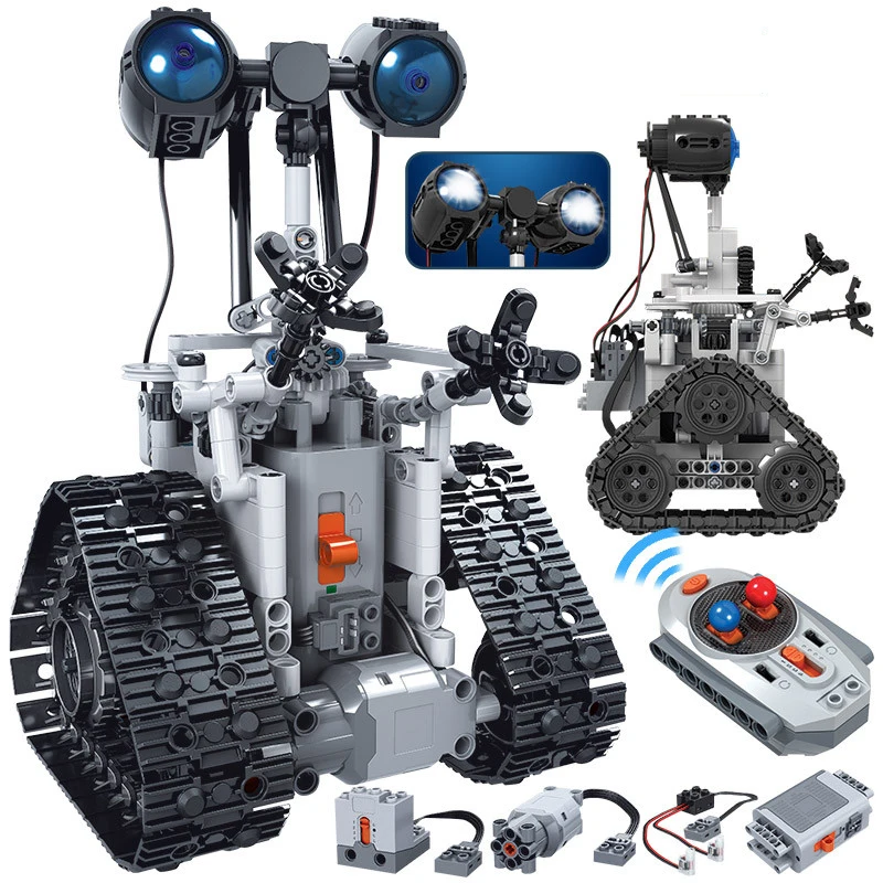Городской креативный робот-робот электрические строительные блоки техника