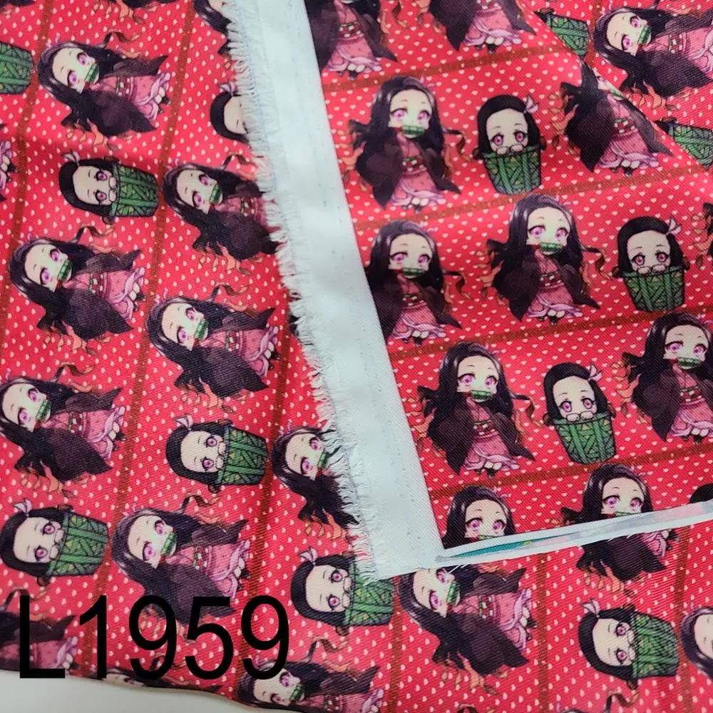 50 см * 140 мультяшная печатная ткань из полиэстера и хлопка для изготовления одежды