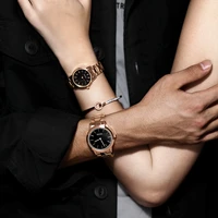 ladies watch fashion trend waterproof simple temperament steel band watch couple pair watch mens watch luxury fashion