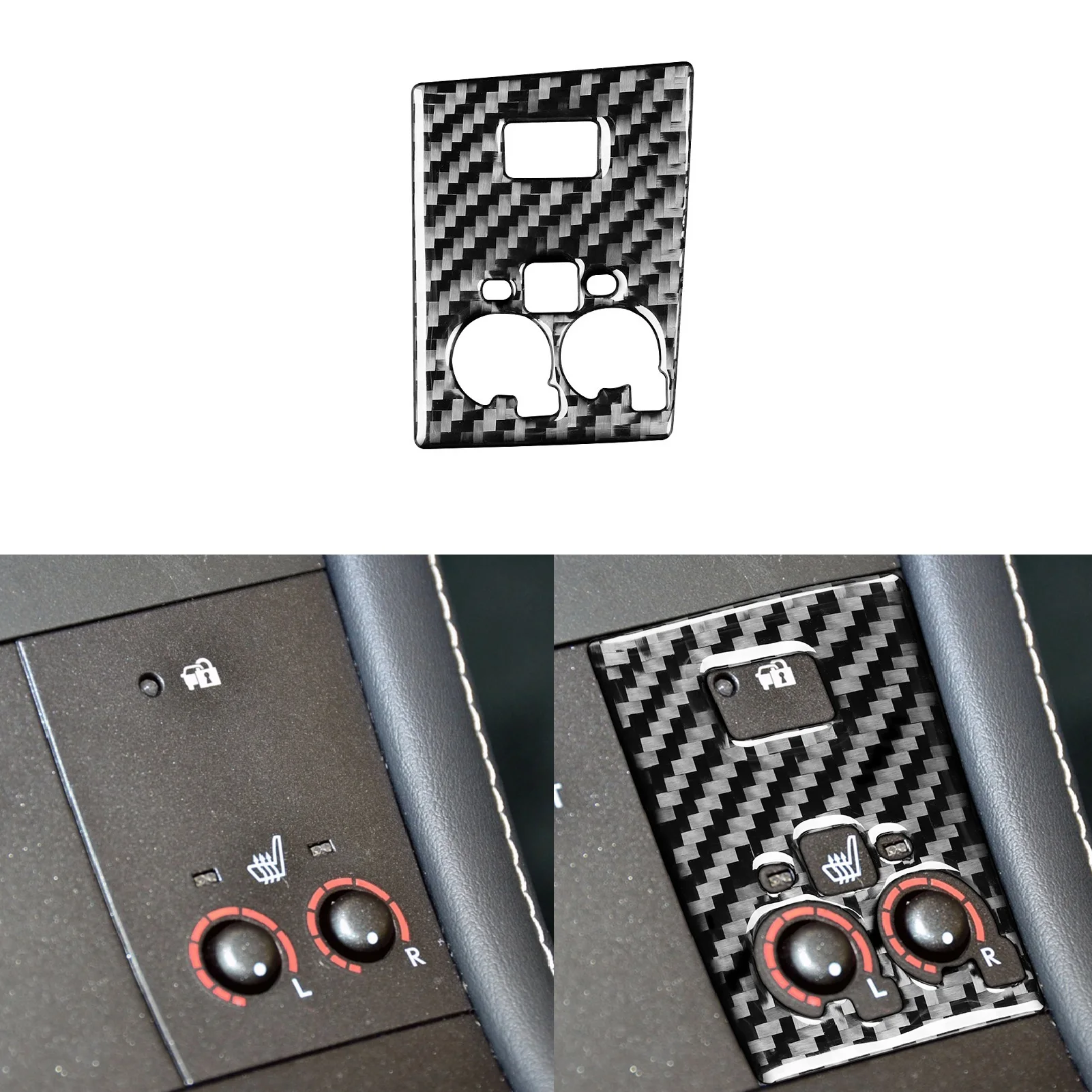 

Аксессуары для салона автомобиля из настоящего углеродного волокна, отделка крышки спортивного режима для Lexus CT200h 2011-2017