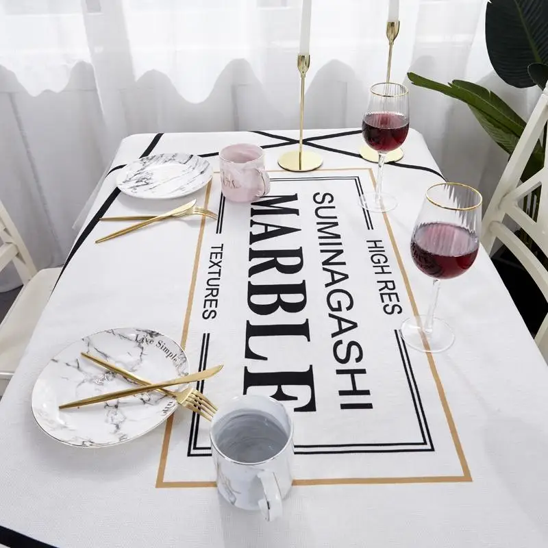 39 шт. льняная скатерть в стиле кантри с клетчатым принтом многофункциональная