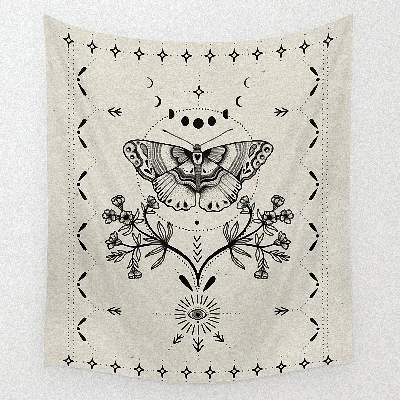 Жизнь гобелен с изображением деревьев белый гобелены Boho Lifetree стене висит