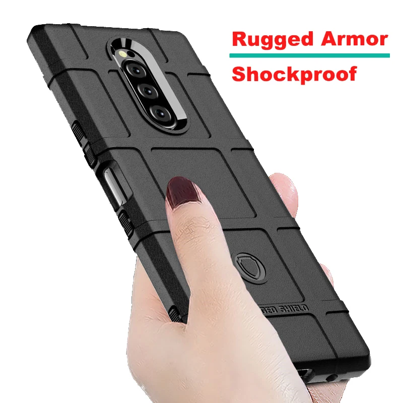 

For Sony Xperia 1 Case Rugged Armor Shockproof Cover For Sony Xperia 1/xz4 Soft Silicon Button Protection For Sony Xperia XZ4