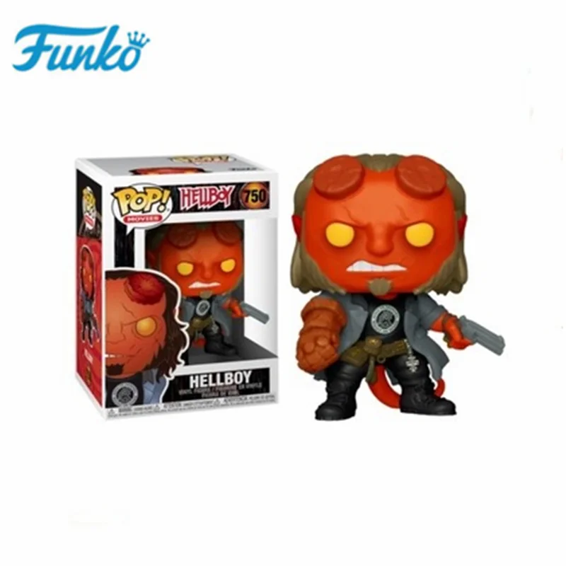 Y-Hellboy-750 Funko DC The Batman, который смеется, Hellboy The Call of Cthulhu, фигурка, игрушки, коллекция, виниловая модель, рождественский подарок для детей на день рождения - Цвет: Y-Hellboy-750
