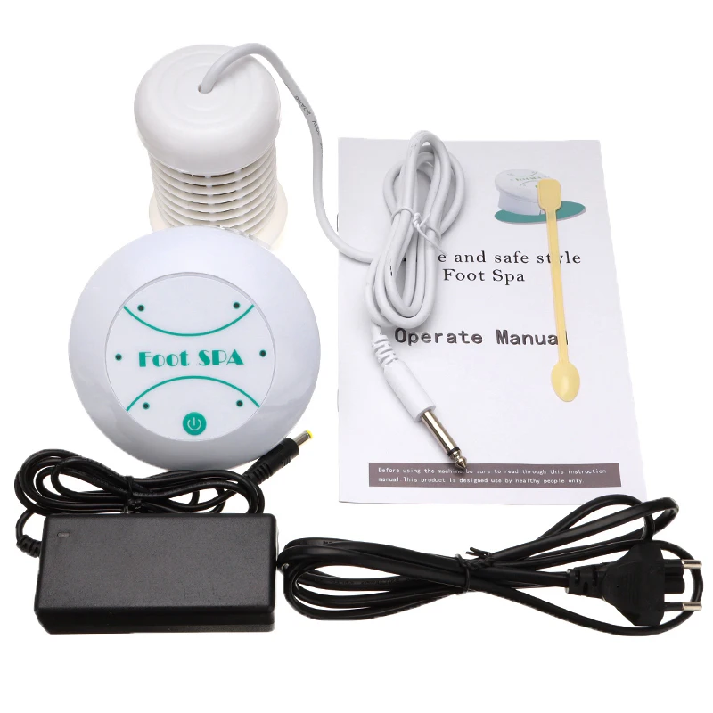 1Set Mini Detox Foot Bath Arrays Machine Ion Cleanse Ionic Foot Massage Bath Aqua Cell Spa Machine Detox Health Care Tool