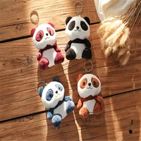 cute lesser panda plush doll key case package pendant about 10cm animal doll toy