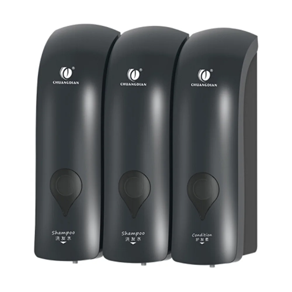 Ванная комната три головы жидкого мыла диспенсер с настенным креплением ванная