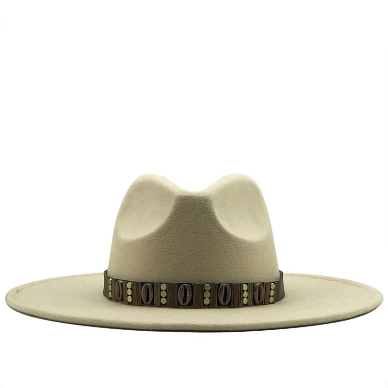 Новая Черная Мужская большая шерстяная шляпа Fedora с широкими полями для женщин и